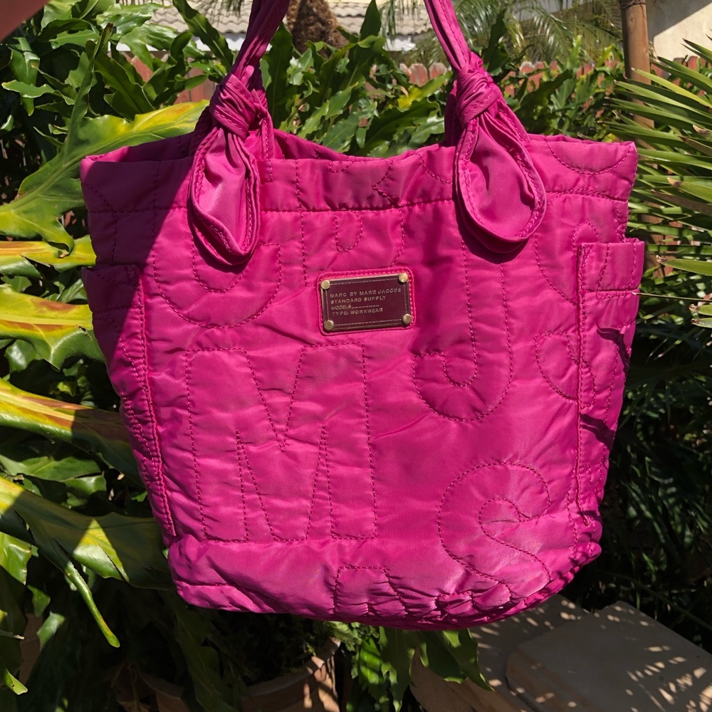 Marc Jacobs Quilted Nylon Tote Bag